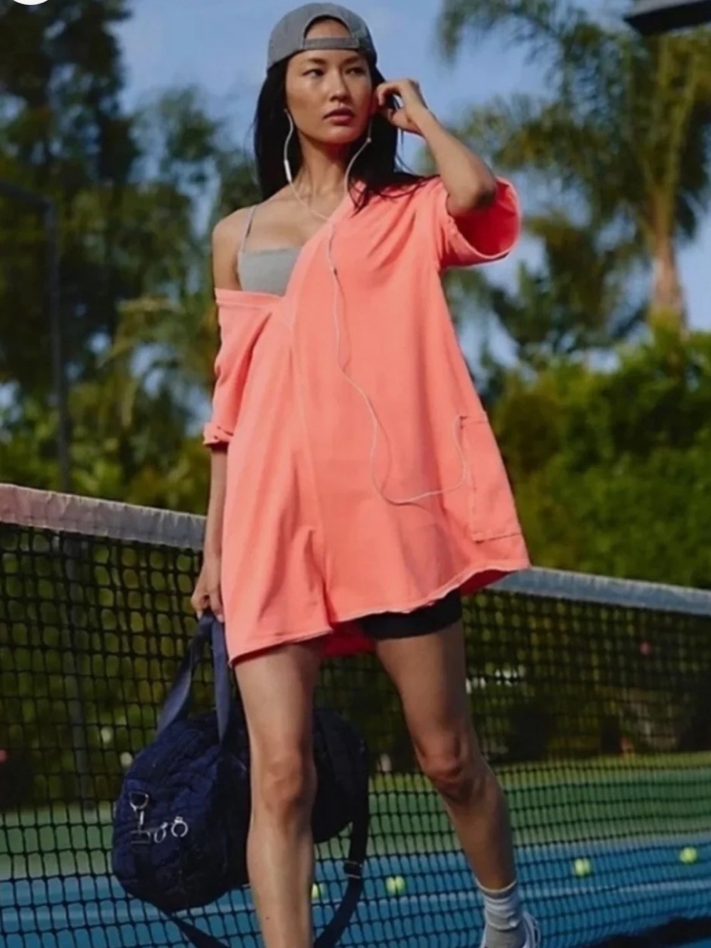 NWOT FP Movement by Free People hot shot tee romper in neon orange